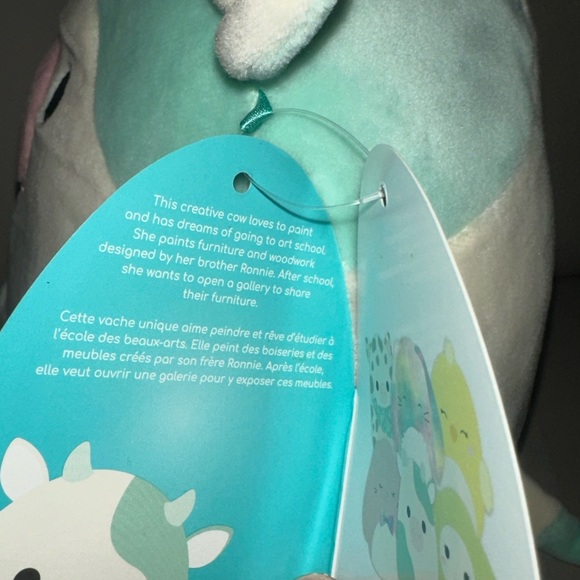 8” Squishmallows Belana the Easter Cow Stuffed Plush - Picture 2 of 5